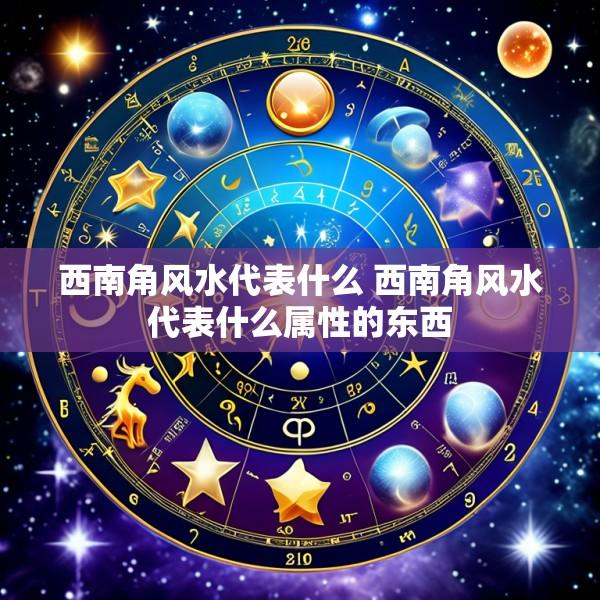 西南角风水代表什么 西南角风水代表什么属性的东西