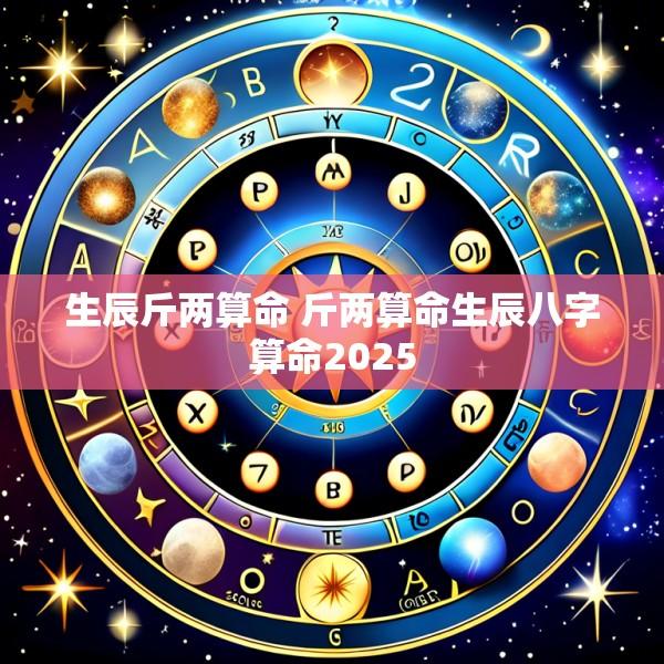 生辰斤两算命 斤两算命生辰八字算命2025