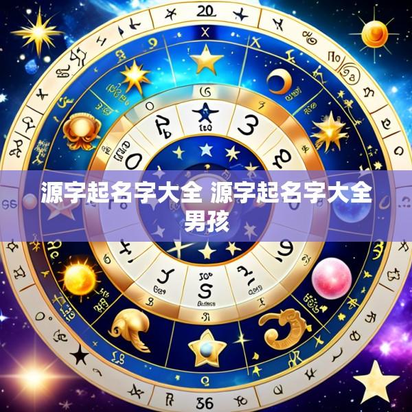 源字起名字大全 源字起名字大全男孩