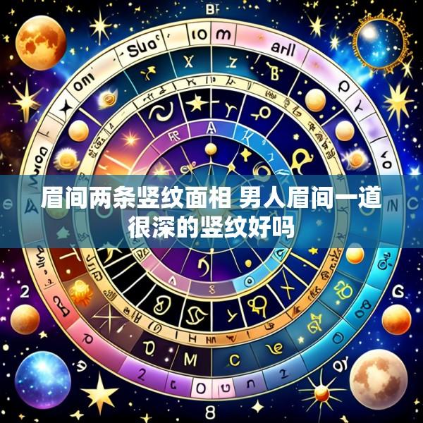 眉间两条竖纹面相 男人眉间一道很深的竖纹好吗