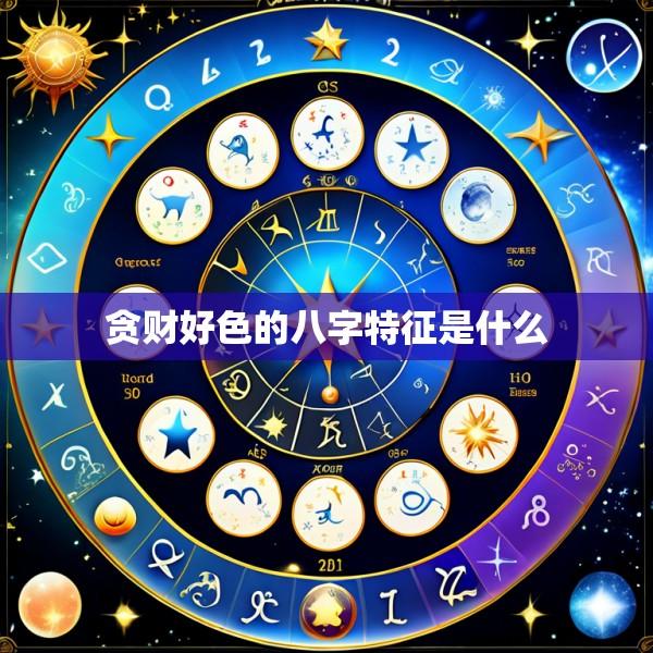 贪财好色的八字特征是什么