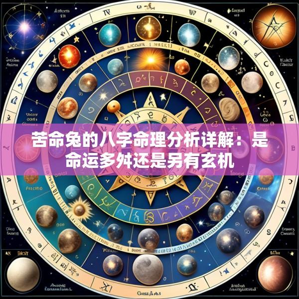 苦命兔的八字命理分析详解：是命运多舛还是另有玄机