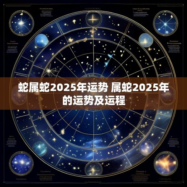 蛇属蛇2025年运势 属蛇2025年的运势及运程