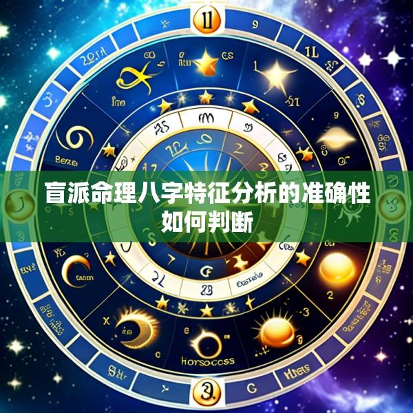 盲派命理八字特征分析的准确性如何判断