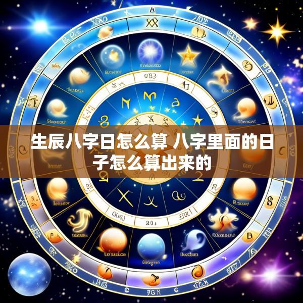 生辰八字日怎么算 八字里面的日子怎么算出来的