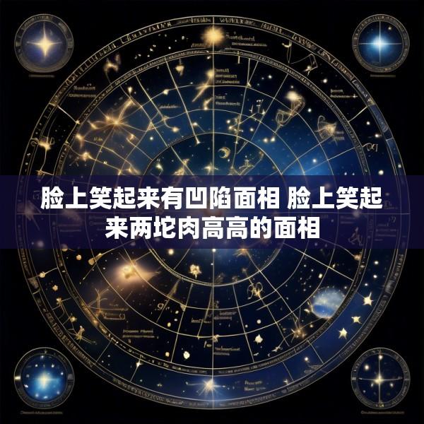 脸上笑起来有凹陷面相 脸上笑起来两坨肉高高的面相