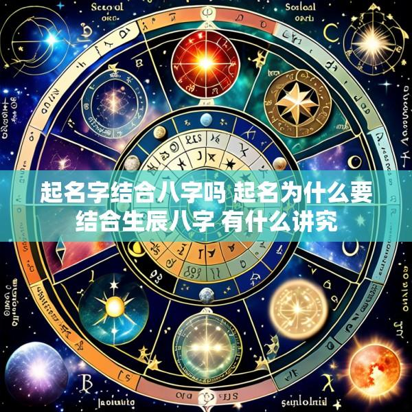 起名字结合八字吗 起名为什么要结合生辰八字 有什么讲究