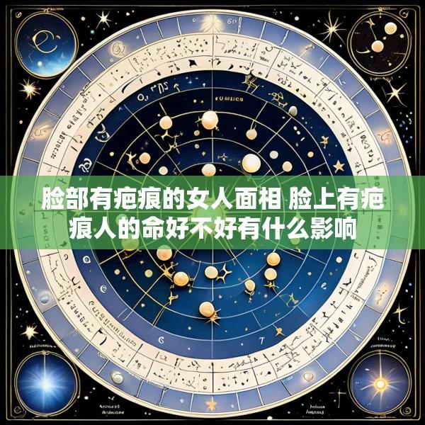 脸部有疤痕的女人面相 脸上有疤痕人的命好不好有什么影响