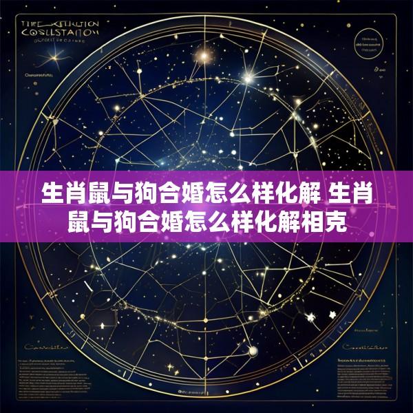 生肖鼠与狗合婚怎么样化解 生肖鼠与狗合婚怎么样化解相克