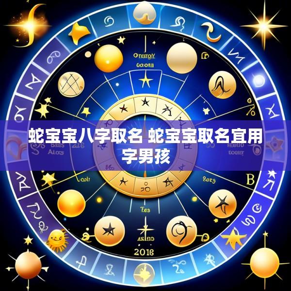 蛇宝宝八字取名 蛇宝宝取名宜用字男孩