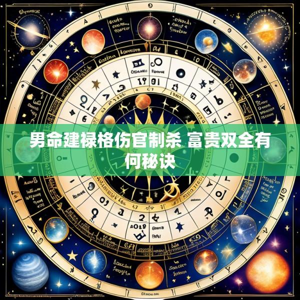 男命建禄格伤官制杀 富贵双全有何秘诀