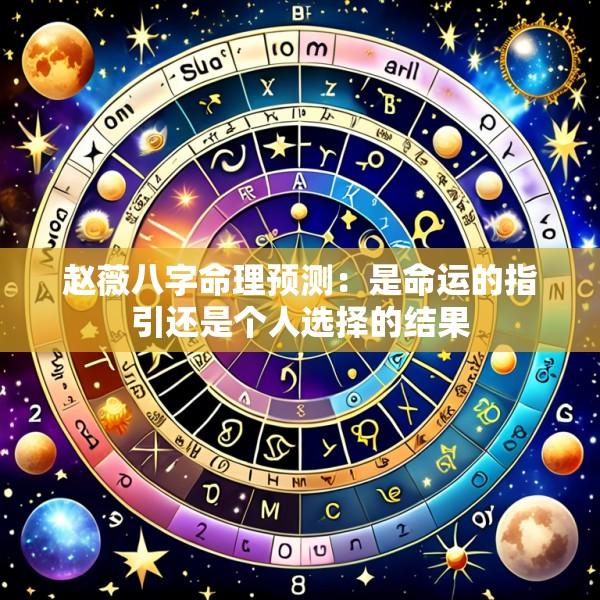 赵薇八字命理预测：是命运的指引还是个人选择的结果
