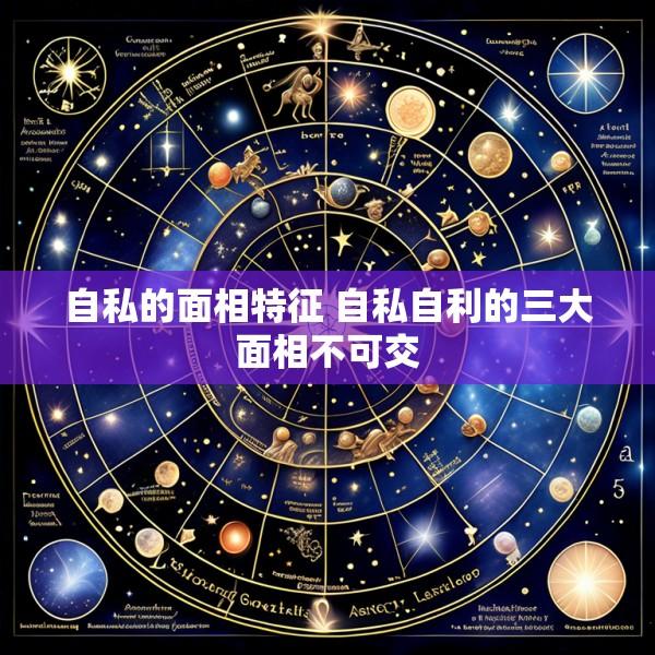 自私的面相特征 自私自利的三大面相不可交