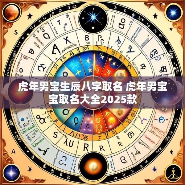 虎年男宝生辰八字取名 虎年男宝宝取名大全2025款