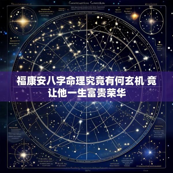 福康安八字命理究竟有何玄机 竟让他一生富贵荣华
