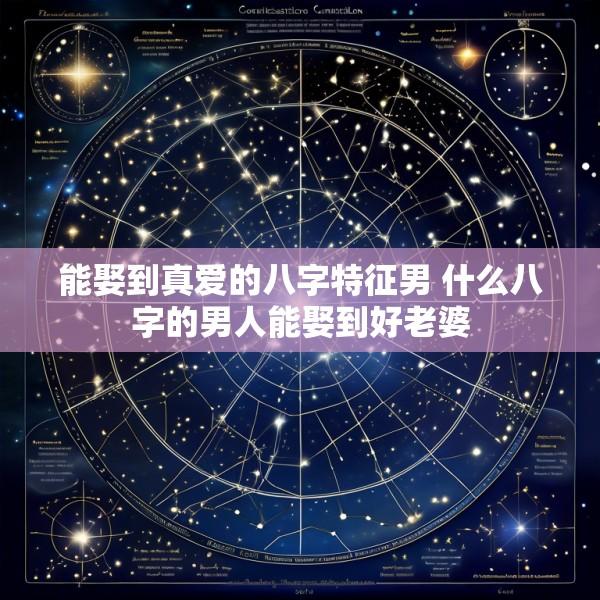能娶到真爱的八字特征男 什么八字的男人能娶到好老婆