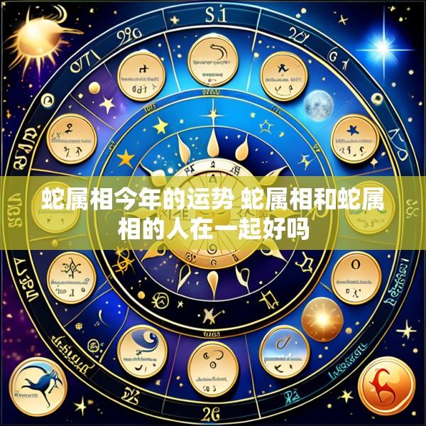 蛇属相今年的运势 蛇属相和蛇属相的人在一起好吗