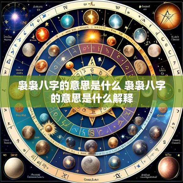 袅袅八字的意思是什么 袅袅八字的意思是什么解释