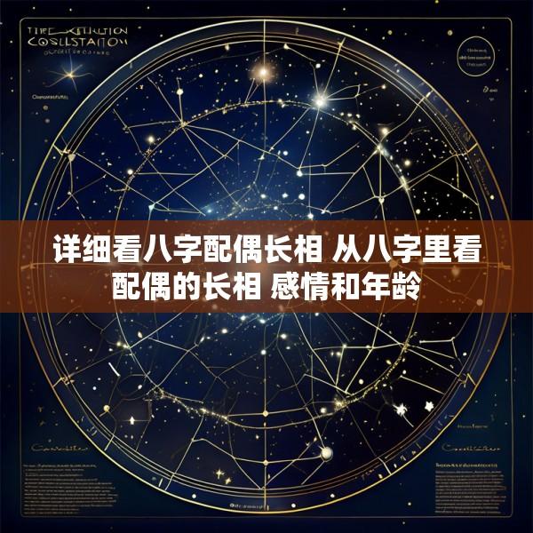 详细看八字配偶长相 从八字里看配偶的长相 感情和年龄