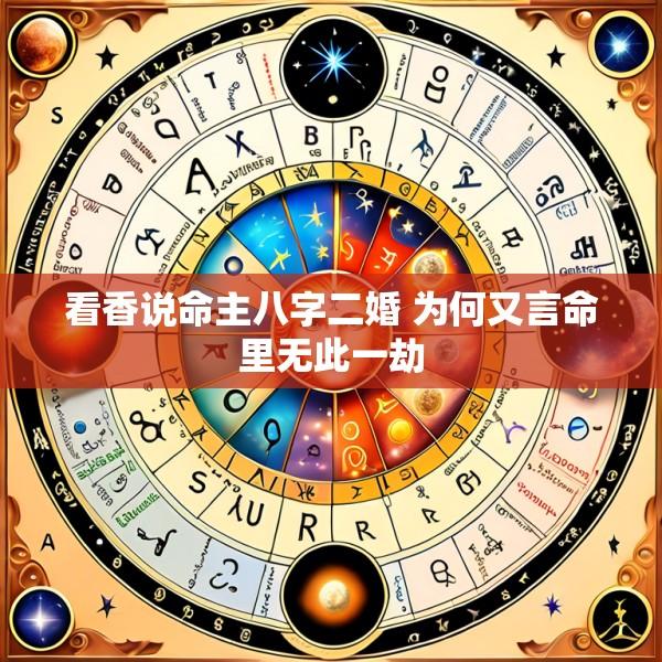看香说命主八字二婚 为何又言命里无此一劫