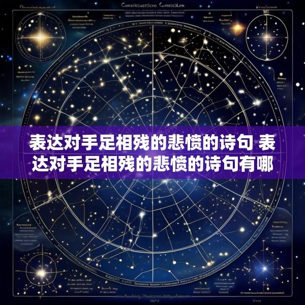 表达对手足相残的悲愤的诗句 表达对手足相残的悲愤的诗句有哪些