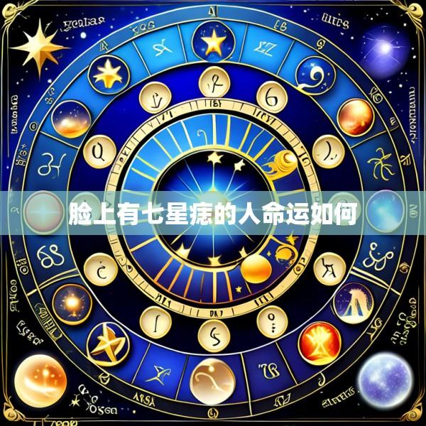 脸上有七星痣的人命运如何