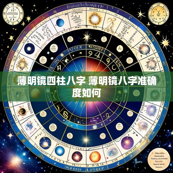 薄明镜四柱八字 薄明镜八字准确度如何