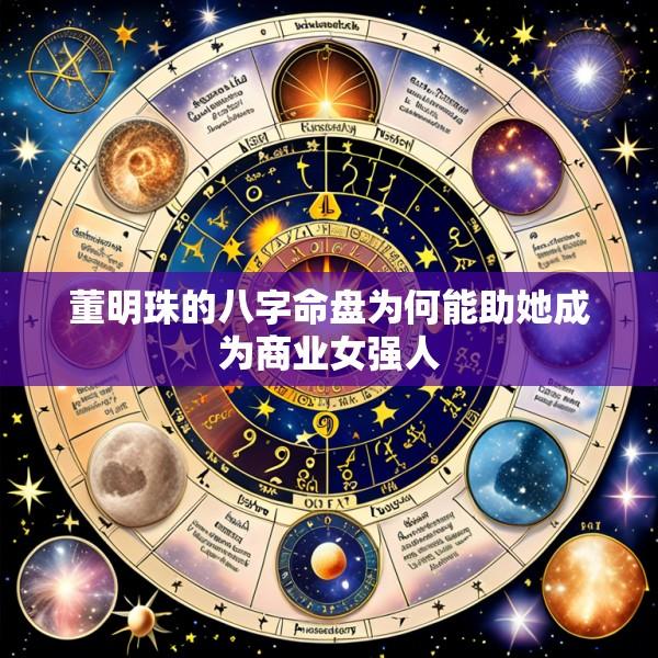 董明珠的八字命盘为何能助她成为商业女强人