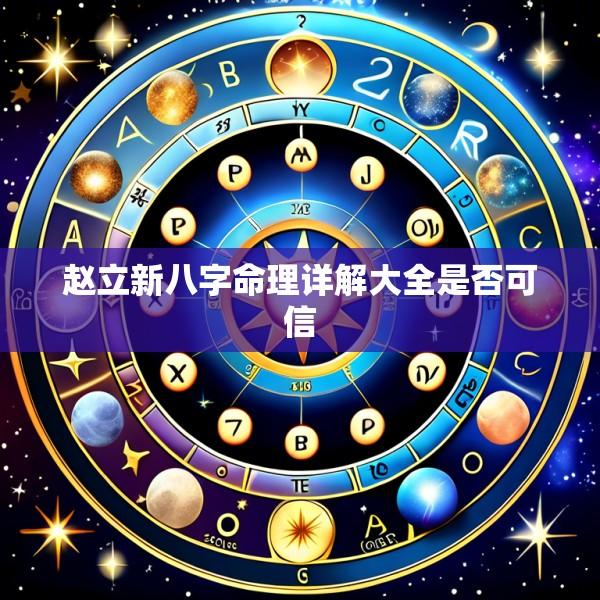 赵立新八字命理详解大全是否可信
