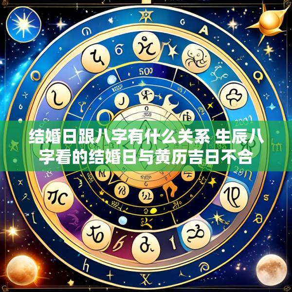 结婚日跟八字有什么关系 生辰八字看的结婚日与黄历吉日不合