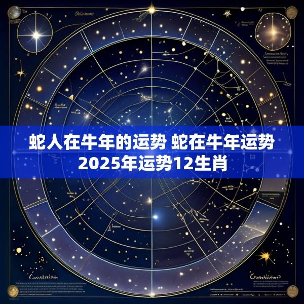 蛇人在牛年的运势 蛇在牛年运势2025年运势12生肖