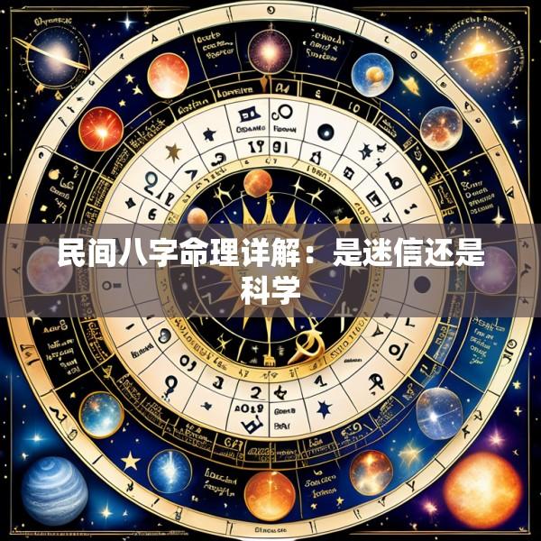 民间八字命理详解：是迷信还是科学