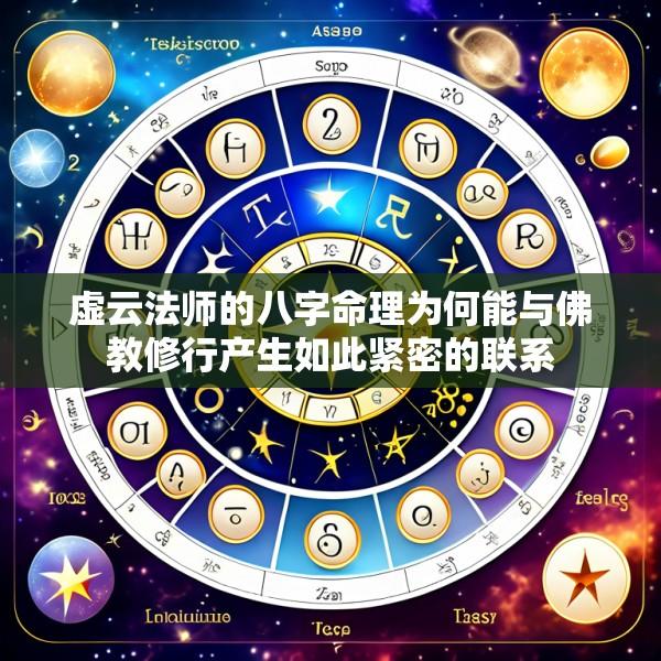 虚云法师的八字命理为何能与佛教修行产生如此紧密的联系