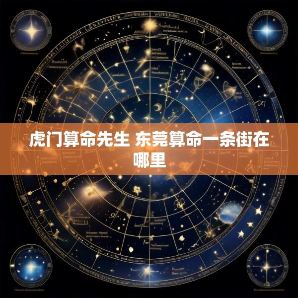 虎门算命先生 东莞算命一条街在哪里