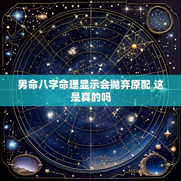 男命八字命理显示会抛弃原配 这是真的吗