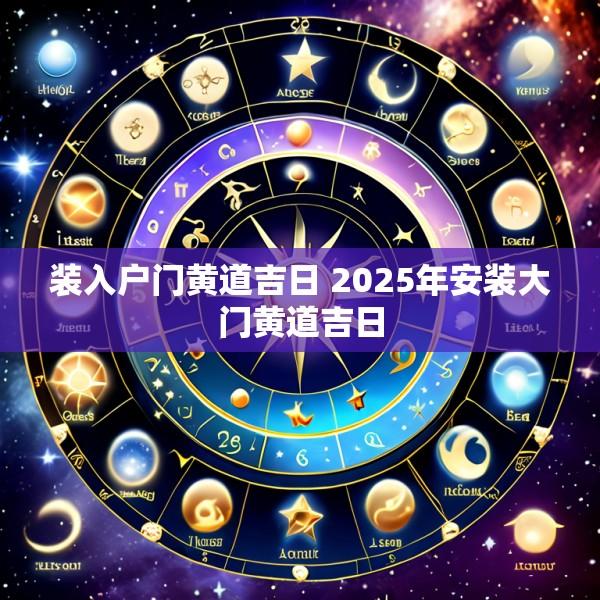 装入户门黄道吉日 2025年安装大门黄道吉日