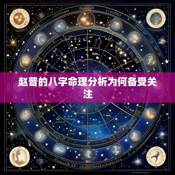 赵普的八字命理分析为何备受关注