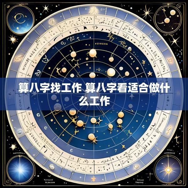 算八字找工作 算八字看适合做什么工作