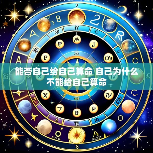 能否自己给自己算命 自己为什么不能给自己算命