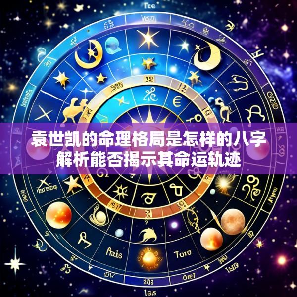 袁世凯的命理格局是怎样的八字解析能否揭示其命运轨迹