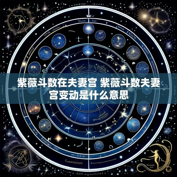 紫薇斗数在夫妻宫 紫薇斗数夫妻宫变动是什么意思