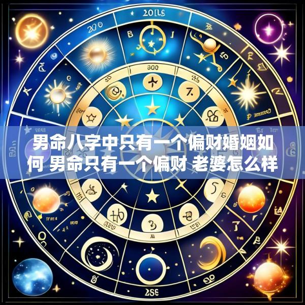 男命八字中只有一个偏财婚姻如何 男命只有一个偏财 老婆怎么样