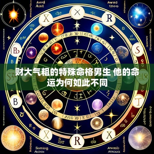 财大气粗的特殊命格男生 他的命运为何如此不同