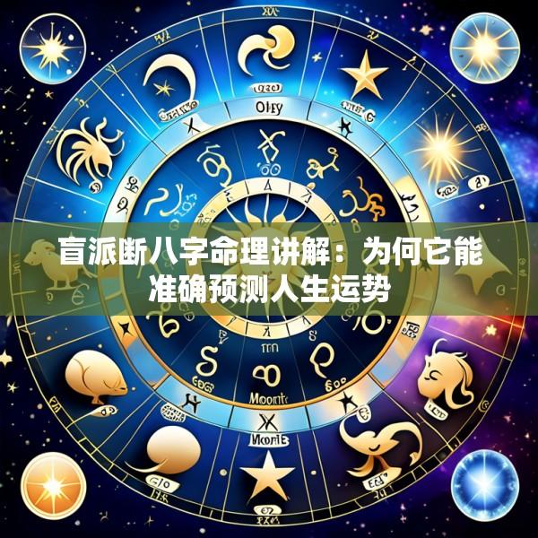 盲派断八字命理讲解：为何它能准确预测人生运势