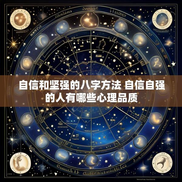 自信和坚强的八字方法 自信自强的人有哪些心理品质