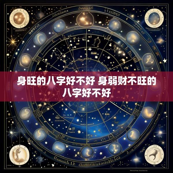 身旺的八字好不好 身弱财不旺的八字好不好