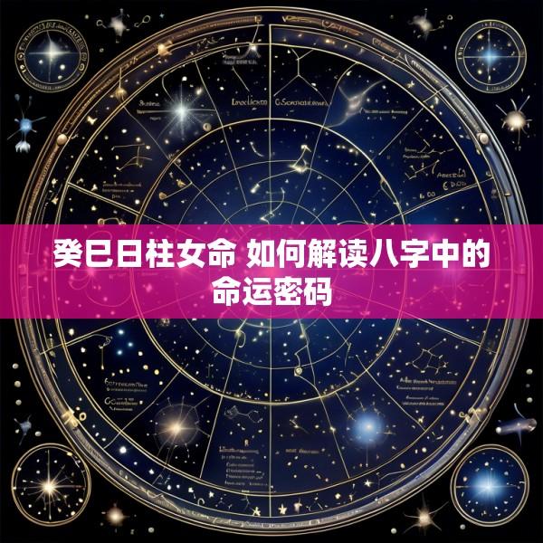 癸巳日柱女命 如何解读八字中的命运密码