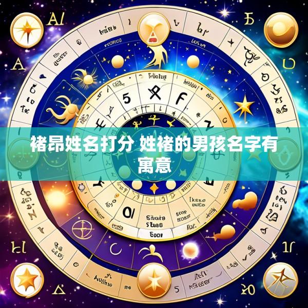 褚昂姓名打分 姓褚的男孩名字有寓意