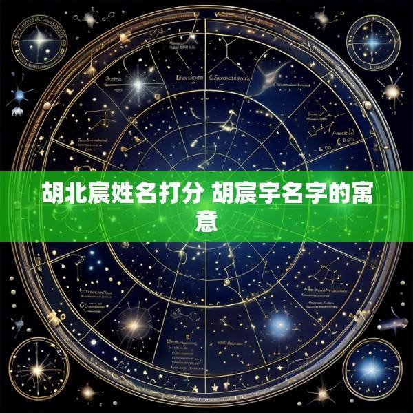 胡北宸姓名打分 胡宸宇名字的寓意