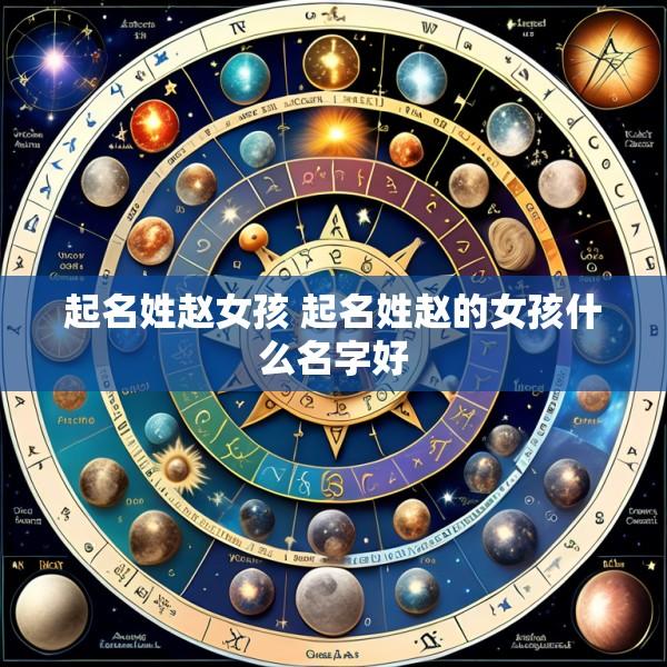 起名姓赵女孩 起名姓赵的女孩什么名字好